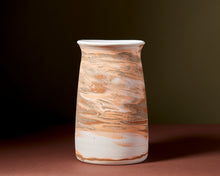 Load image into Gallery viewer, Orange Marbled Vase