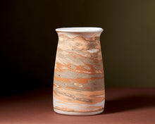 Load image into Gallery viewer, Orange Marbled Vase