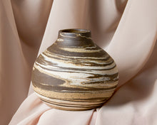 Load image into Gallery viewer, Brown Marbled Bud Vase