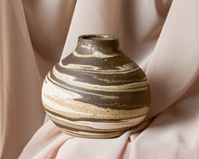Load image into Gallery viewer, Brown Marbled Bud Vase