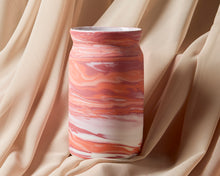 Load image into Gallery viewer, Pink, Orange, White & Speckled Vase