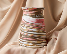 Load image into Gallery viewer, Pink, Brown, Speckle & White Vase