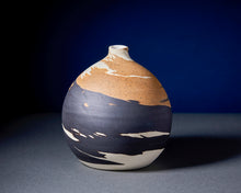Load image into Gallery viewer, Brown and Black Orb Vase