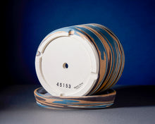 Load image into Gallery viewer, 6" Blue and Black Planter