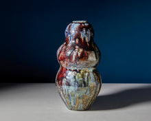 Load image into Gallery viewer, Curvy Raku Vase