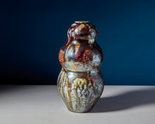 Load image into Gallery viewer, Curvy Raku Vase
