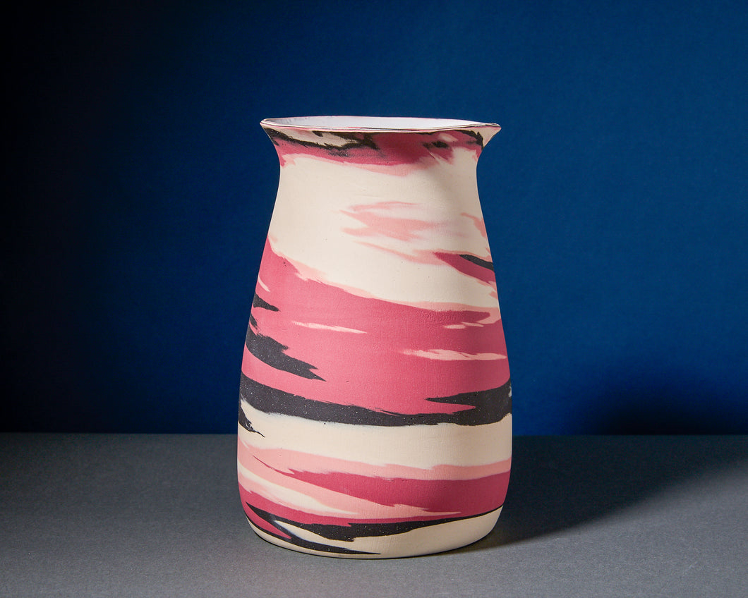 Pink & Black Vase