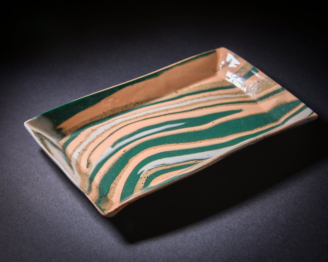 Orange & Green Trinket Dish