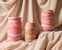 Load image into Gallery viewer, Pink, Orange, White &amp; Speckled Vase
