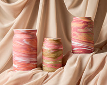Load image into Gallery viewer, Pink and Speckled Marbled Bud Vase
