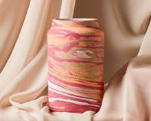 Load image into Gallery viewer, Pink, Orange, White &amp; Speckled Vase
