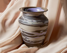 Load image into Gallery viewer, Purple &amp; Brown Marbled Vase
