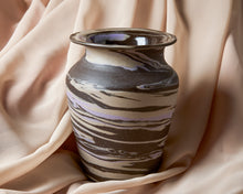 Load image into Gallery viewer, Purple &amp; Brown Marbled Vase
