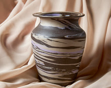 Load image into Gallery viewer, Purple &amp; Brown Marbled Vase
