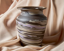 Load image into Gallery viewer, Purple &amp; Brown Marbled Vase
