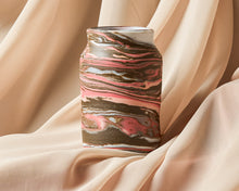 Load image into Gallery viewer, Pink and Brown Marbled Bud Vase
