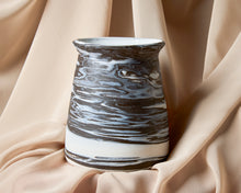 Load image into Gallery viewer, Black &amp; White Marbled Vase
