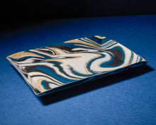 Load image into Gallery viewer, Blue &amp; Black Trinket Dish
